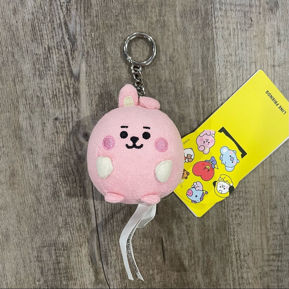 BTS BT21 Baby COOKY PONG PONG Faux Suede Bag Charm 2.7”